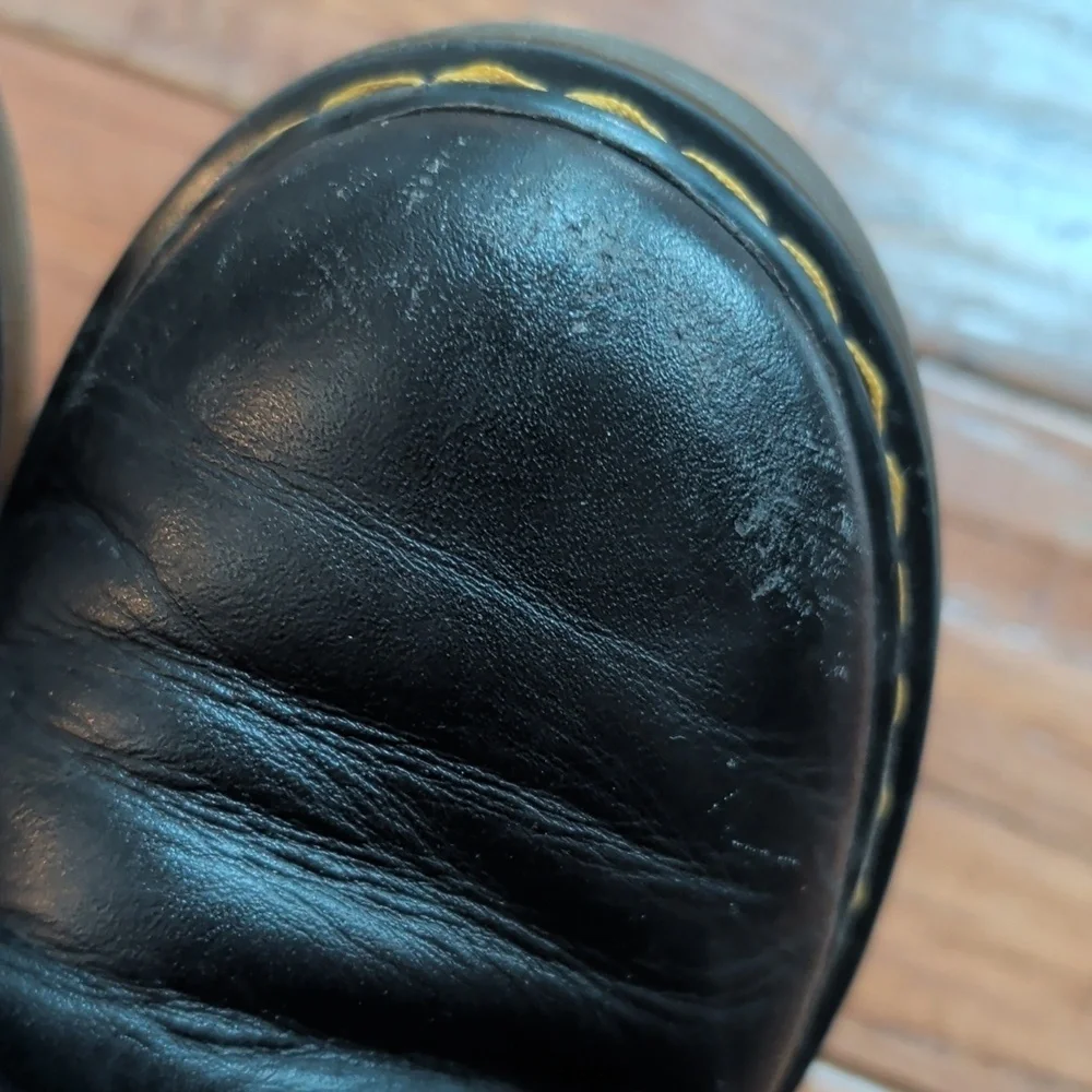 Dr. Martens 1460 J Black Leather Lace-Up Boots